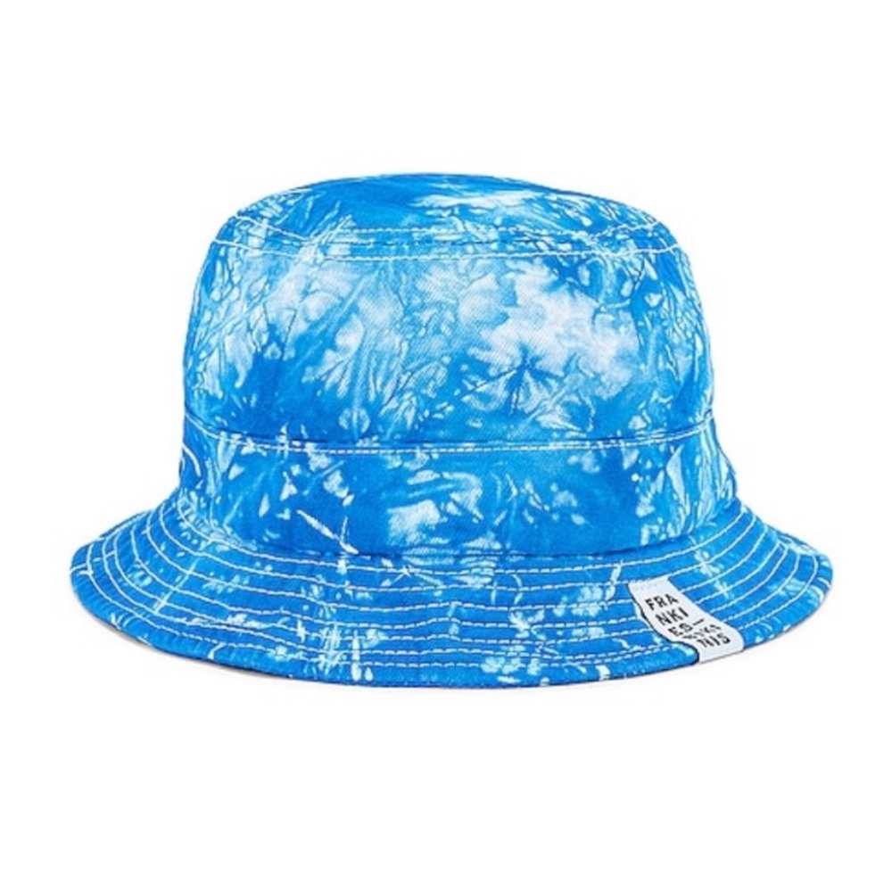 Frankie’s Bikinis Blue Tie-Dye Bucket Hat